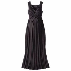 Liz Lange Maternity Maxi Dress, Black, M